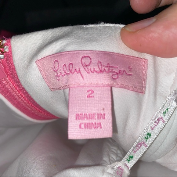 Lilly Pulitzer Pink Embellished One Shoulder Sundress - Picture 4 of 6